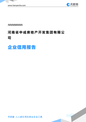 河南省中成房地产开发集团(企业信用报告)- 天眼查